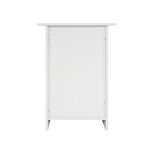 Winston Porter Beachmont Wooden End Table with Drawer and Shelf, 2 Tier